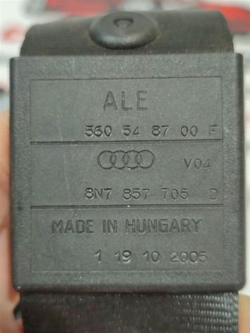 CINTURA DI SICUREZZA ANTERIORE DESTRA AUDI TT Serie (8N3) 8N7857705D 560916001 BVP (9806) - Foto 3