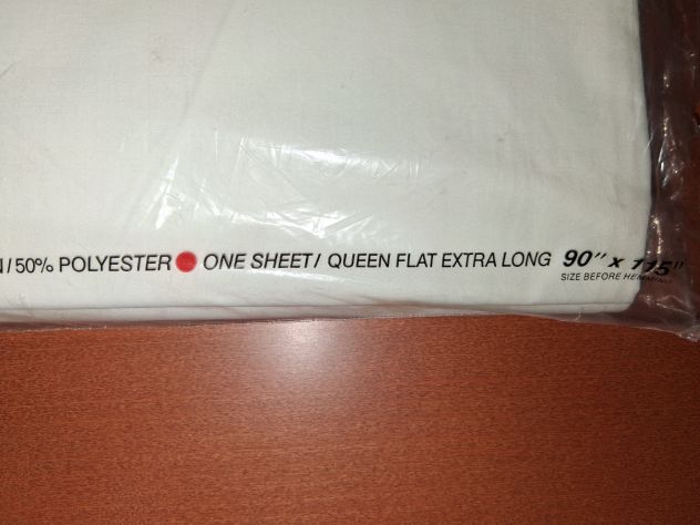 Lenzuolo Matrimoniale Queen Size in tessuto Mussola Cotone no Stiro made in USA - Foto 4