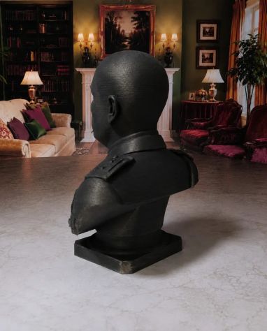 Benito Mussolini Il Duce Statua Busto decorativo stile storico dal 1922 al 1943 - Foto 2