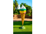 🍦 INSEGNA GELATO GIGANTE IN VETRORESINA – PEZZO UNICO FATTO A MANO