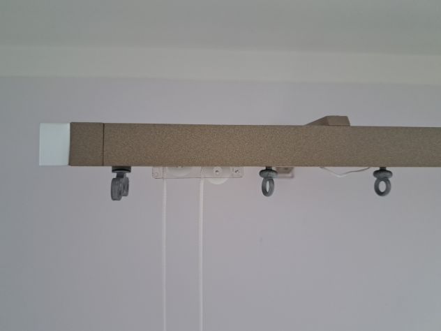 Bastone Tenda Metallo Tiraggio Laccio o Bastone Noce o Ciliegio - Foto 2