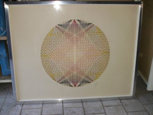 quadro con fili di cotone