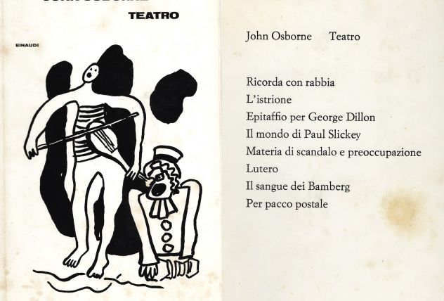 JOHN OSBORNE "TEATRO" Einaudi 1970