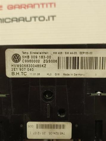 CENTRALINA CLIMA VOLKSWAGEN Crafter Combi (2E) 5HB009183 9068300485KZ (06) - Foto 3