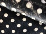 Pelle cavallino a pois bianco e nero