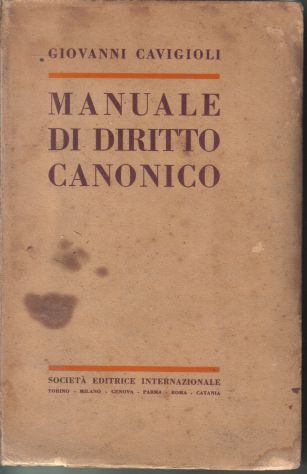 R40 - MANUALE DI DIRITTO CANONICO