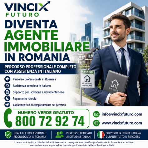 🏠 DIVENTA AGENTE IMMOBILIARE IN ROMANIA CON VINCIX FUTURO