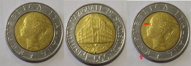 R11 - RARA/E  LIRE 500 CON DIFETTO DI CONIO