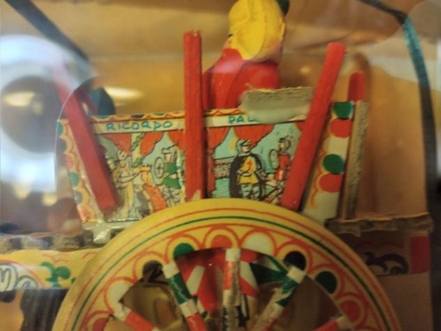 souvenir di sicilia - carrettino con scatola anni 60 - Foto 5