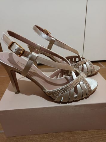 Sandali Albano beige in raso