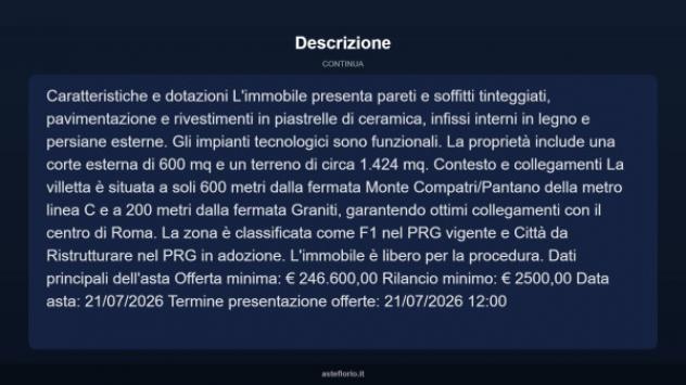 Immobile in asta di 268 m² in vendita a Roma - Foto 13