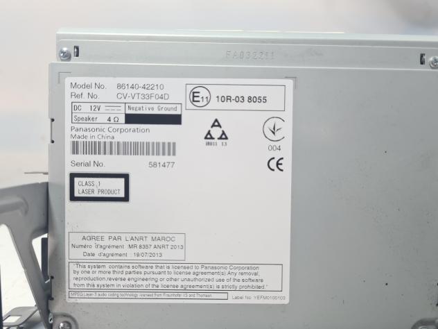 SISTEMA DI NAVIGAZIONE TOYOTA Rav4 6° Serie 86140-42210 (12) - Foto 2