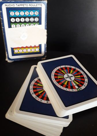 Carte da gioco Roulette  Esacolor Pronostigramma Newman  Modiano  fine anni 60, - Foto 2