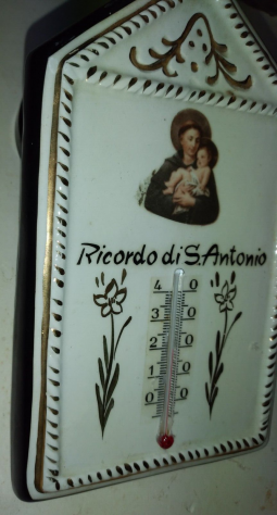 MODERNARIATO , QUADRETTO IN CERAMICA CON TERMOMETRO E DECORI IN ORO ZECCHINO - Foto 9