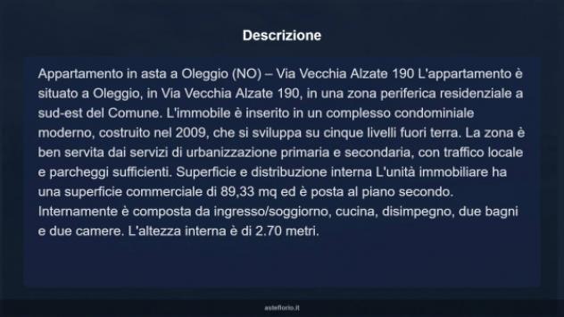 Immobile in asta di 89 m², box auto doppio in vendita a Oleggio - Foto 7