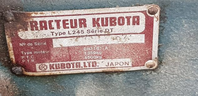 TRATTORE 4 RUOTE MOTRICI KUBOTA L245DT - Foto 9