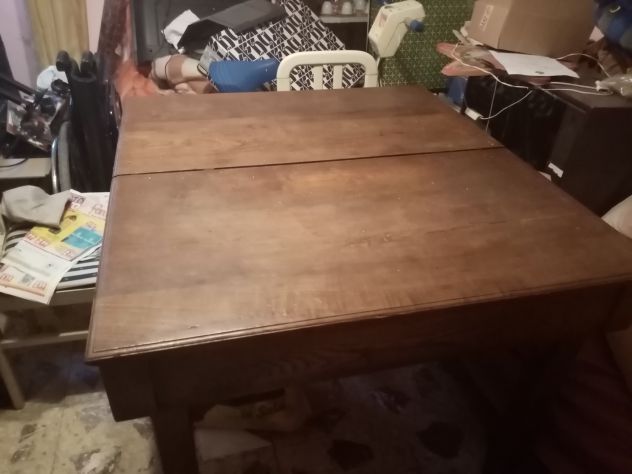 Tavolo allungabile fatto a mano Lungo cm 105 chiuso cm 205 aperto - Foto 3