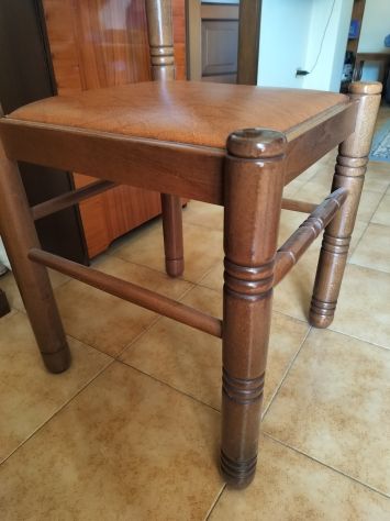 Credenza Cristalliera vintage con tavolo e sedie - Foto 8