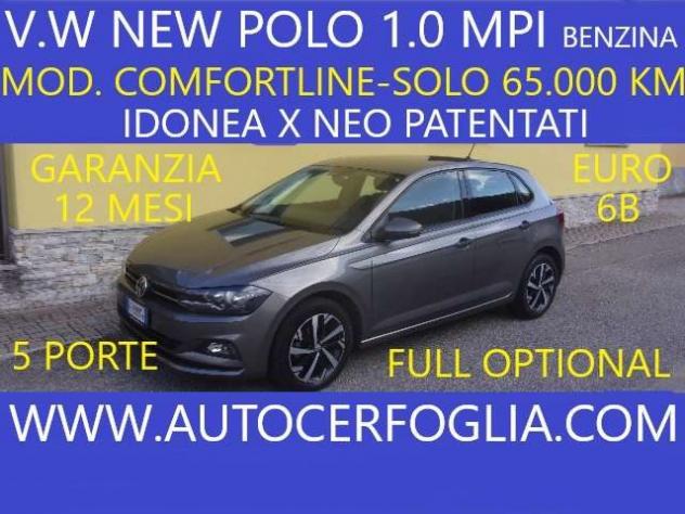 VOLKSWAGEN Polo VI 5p 1.0 mpi Comfortline 75cv-km 65.000 !!!! rif. 24204031