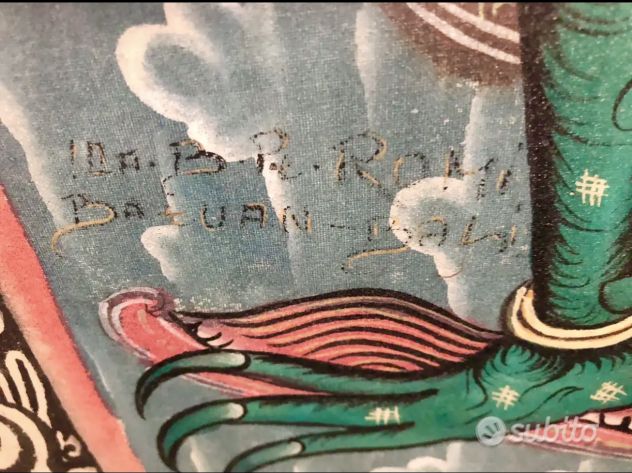 Quadro Balinese ad olio dipinto a Batuan nel 1978 - Foto 4