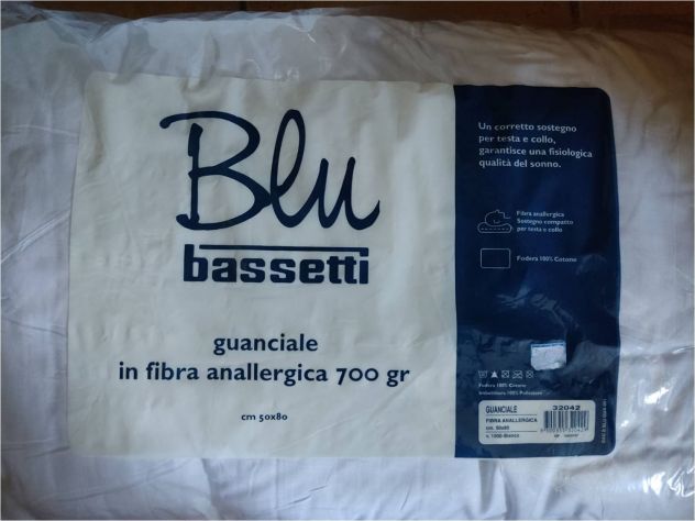 Coppia guanciali cuscini Bassetti Blu - Foto 2