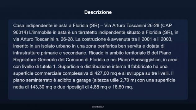 Immobile in asta di 427 m², box auto in vendita a Floridia - Foto 4