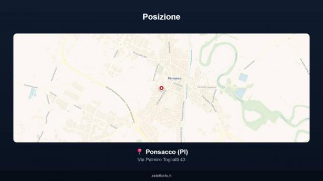 Immobile in asta di 114 m² con più di 5 locali e box auto in vendita a Ponsacco - Foto 6
