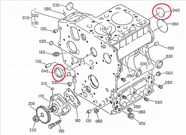 K154519627 TAPPO FUSIONE MOTORE KUBOTA Z402 Z482 Z602 AIXAM - Foto 2
