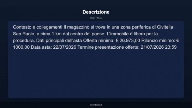 Immobile in asta di 134 m² in vendita a Civitella San Paolo - Foto 4