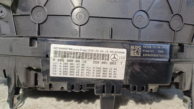 QUADRO STRUMENTI CENTRALE LIVELLI MERCEDES Classe C S. Wagon W205 A2059000016 626951(R9M) (14) - Foto 4