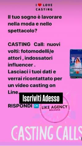 CASTING VOLTI NUOVI FOTOMODELLI ATTORI