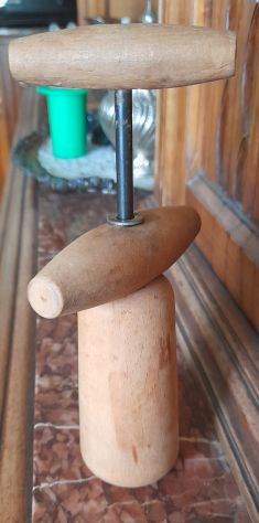 cavatappi in legno antico   in ottime condizioni cm .14 - Foto 4