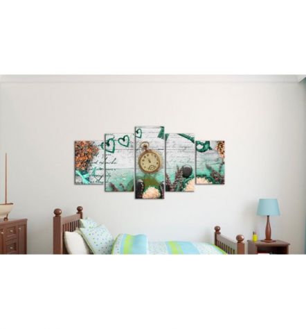 Quadro Con L'orologio Cm. 100x50 E 200x100 - ARREDALACASA - Foto 2