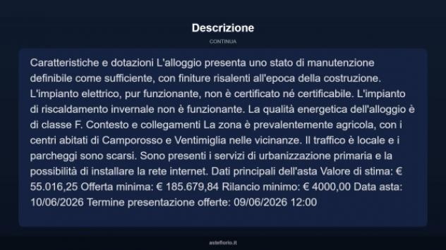 Immobile in asta di 339 m² con più di 5 locali in vendita a Camporosso - Foto 17