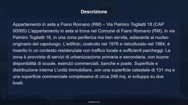 Immobile in asta di 131 m² con più di 5 locali in vendita a Fiano Romano - Foto 18