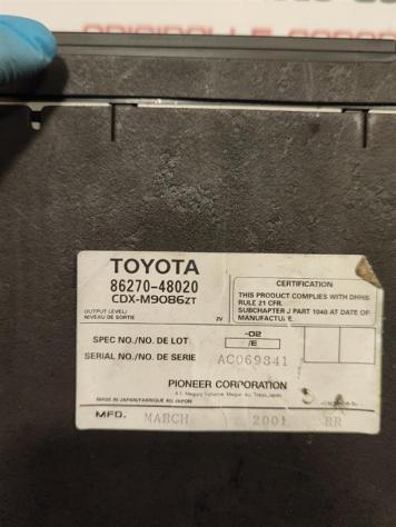 CARICATORE CD LEXUS RX 300 86270-48020 1MZFE (0003) - Foto 4