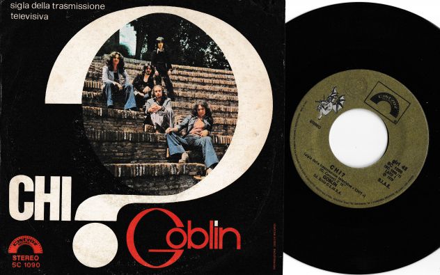 GOBLIN - Chi? (Part. 1/2) 7'' / 45 rpm Sigla TV O.S.T - 1976 Italy Cinevox - Foto 2