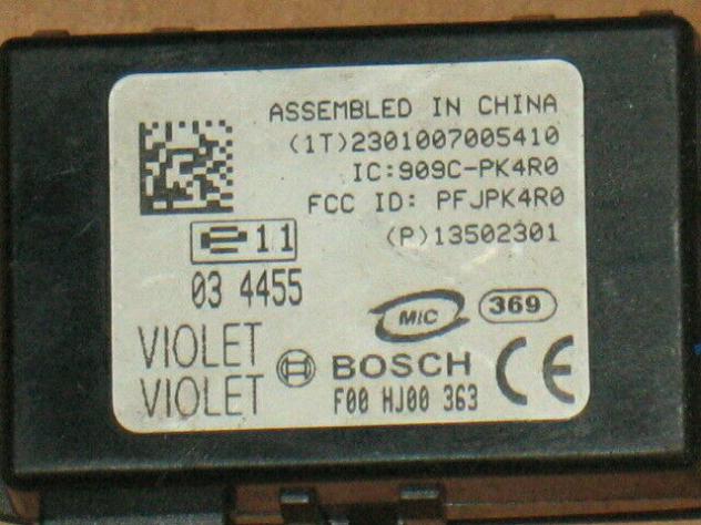 Immobiliser radar opel astra insignia 13502301 f00hj00363 - Foto 2