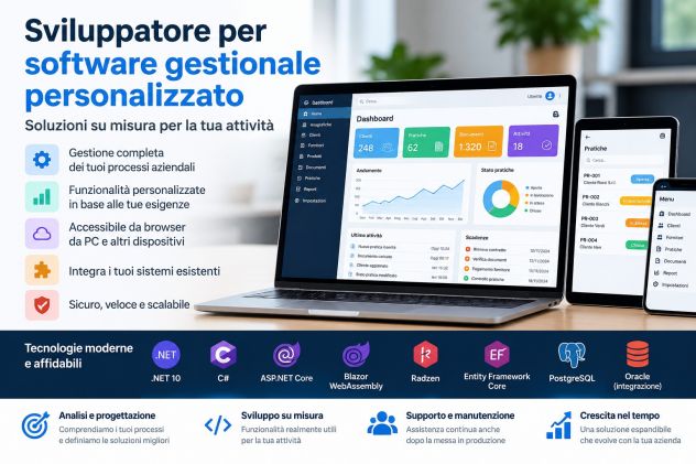 Sviluppatore per software gestionale personalizzato