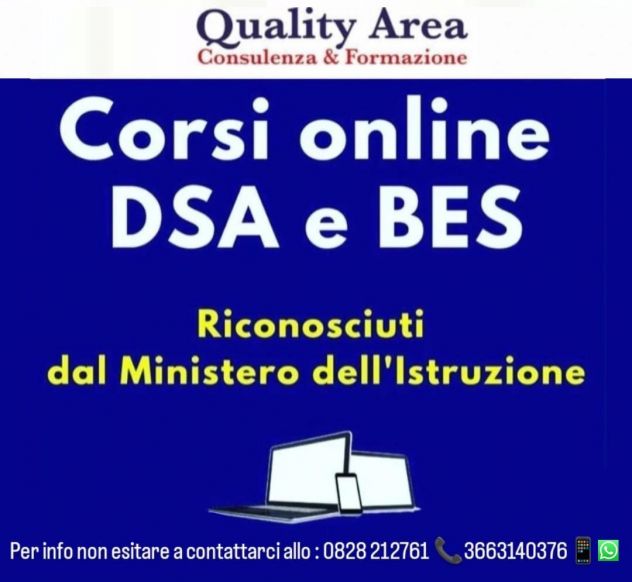 Master BES  - DSA ONLINE - IN TUTTA ITALIA
