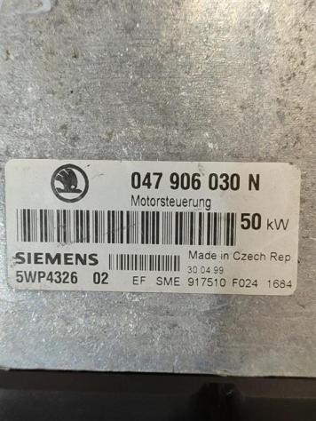 CENTRALINA MOTORE SKODA Felicia Berlina 047906030N 5WP4326 02 benzina 1289 (9401) - Foto 2
