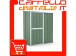 Box in Acciaio Zincato Casetta da Giardino in Lamiera 1.55 x 1.00 m x h1.92 &hellip;