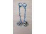 Catenelle portaciuccio in argento laminato bimbo