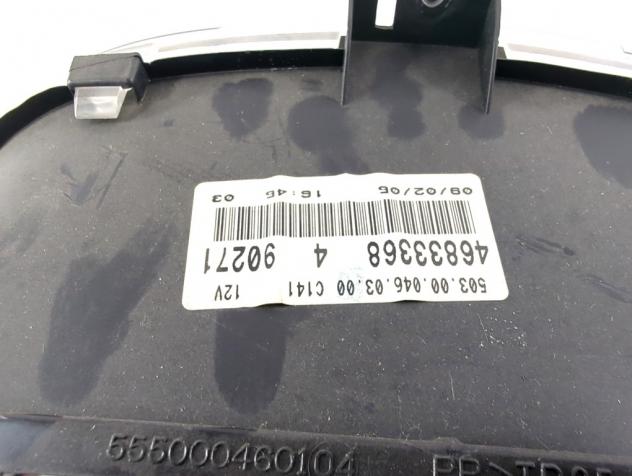 46833368 QUADRO STRUMENTI CONTACHILOMETRI FIAT PUNTO 1.2 B 44KW 5M 5P (2005) RICAMBIO USATO - Foto 5