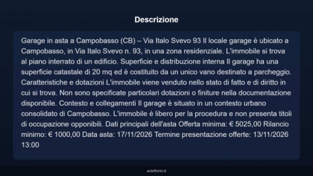 Immobile in asta di 20 m² in vendita a Campobasso - Foto 3