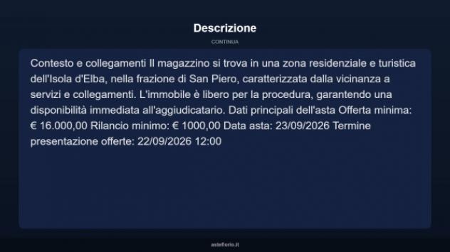 Immobile in asta di 17 m² in vendita a Campo nell'Elba - Foto 4