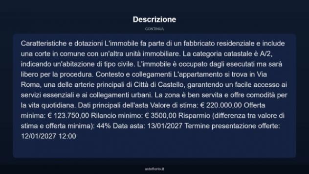 Immobile in asta di 200 m² in vendita a Città di Castello - Foto 8