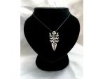 SPETTACOLARE CIONDOLO IN STILE DARK / BIKER IN ARGENTO MASSICCIO 925.