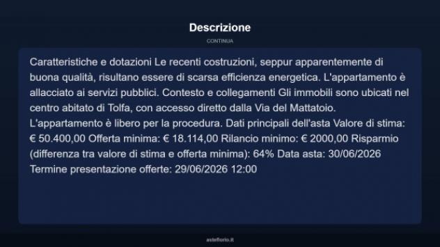 Immobile in asta di 42 m² in vendita a Tolfa - Foto 17