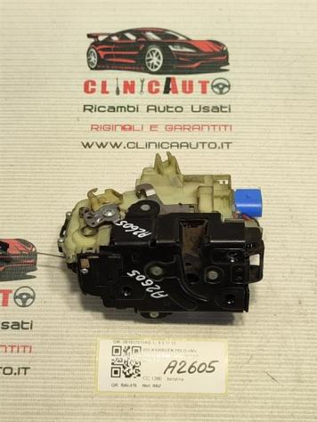 SERRATURA ANTERIORE SINISTRA VOLKSWAGEN Polo 4° Serie 3B1837015AQ (0109) - Foto 3